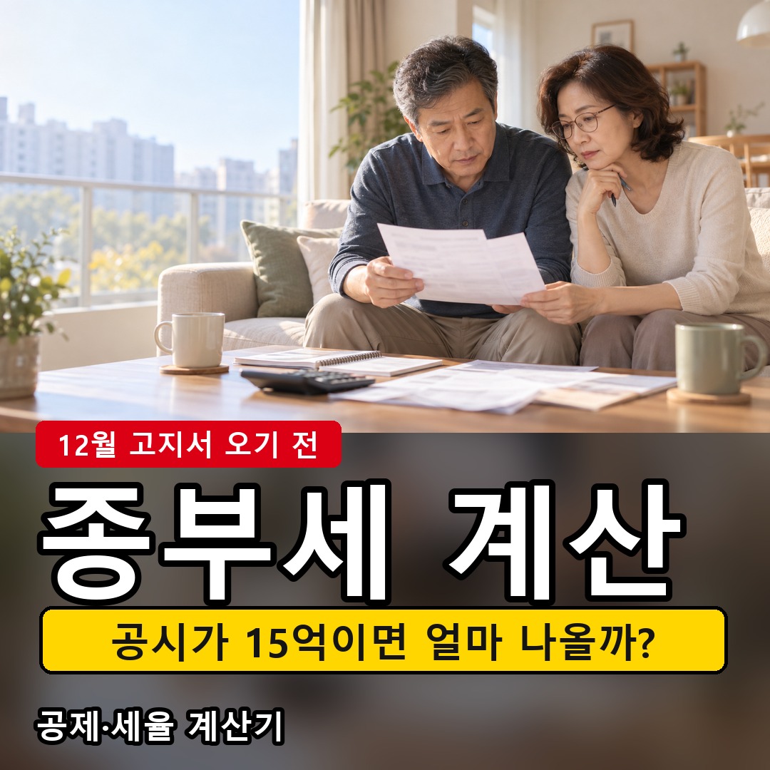 2026년 종합부동산세 계산법