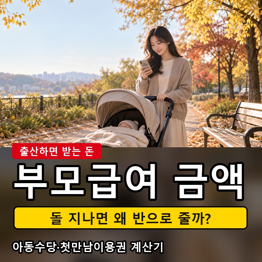 2026년 부모급여·아동수당·첫만남이용권 계산