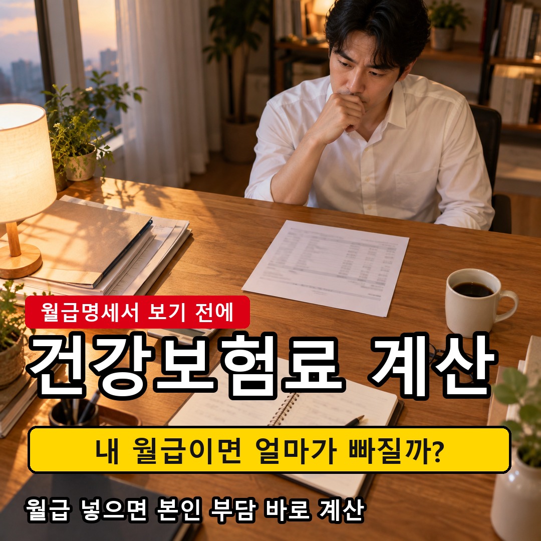 2026년 직장인 건강보험료 계산: 월급 300만 원이면 본인 부담 약